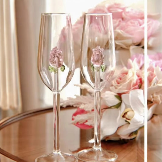 ROSE CHAMPAGNE GLASS